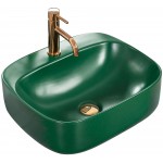 Накладной умывальник Rea Luiza 50 L.Green Matt